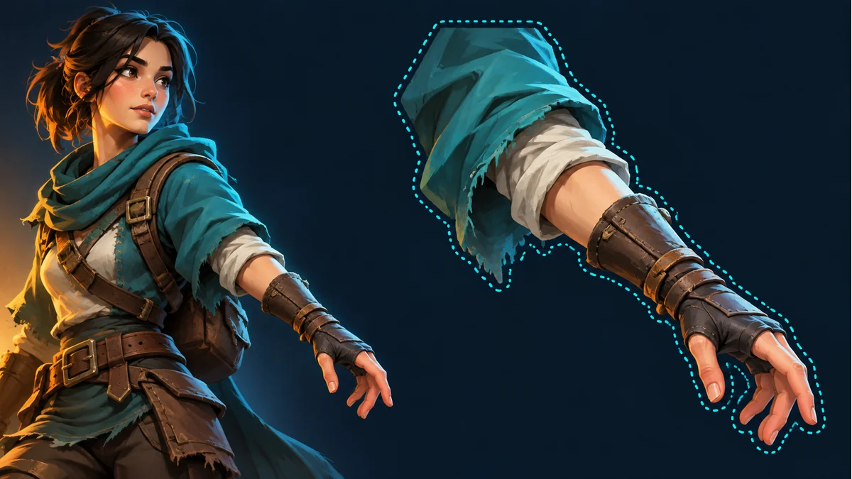 Check the Source Selection Before Redrawing a Clipped Spine Part