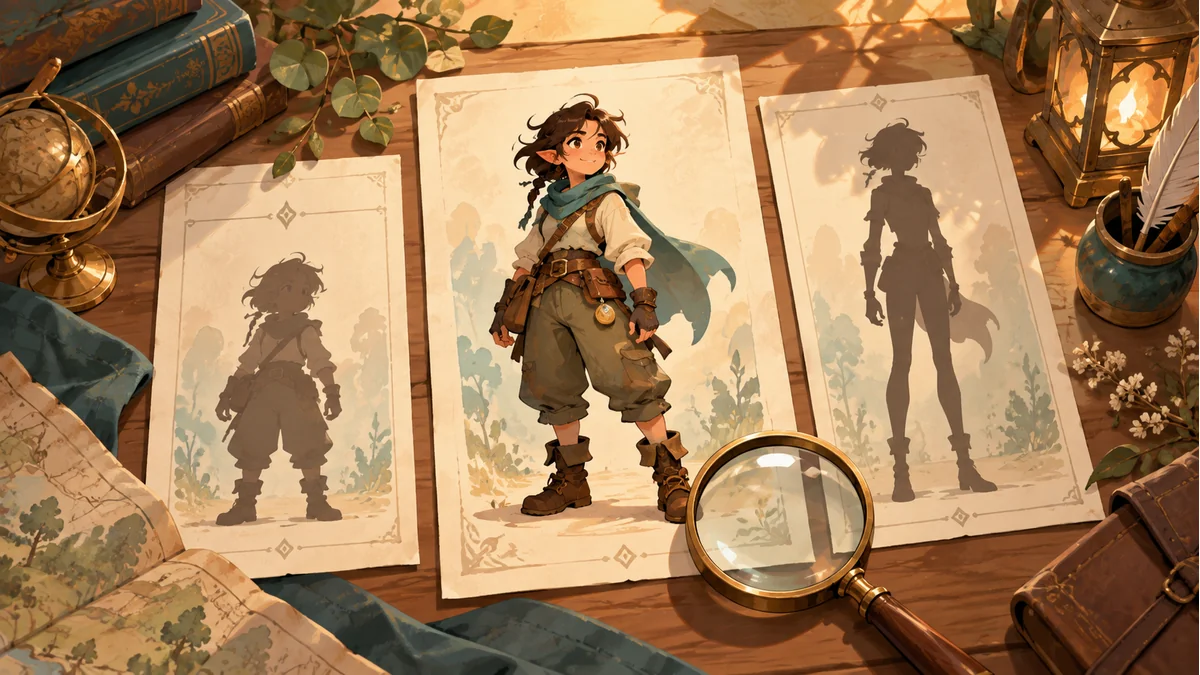Choosing a Spine Template and Character Look Before Generating Parts